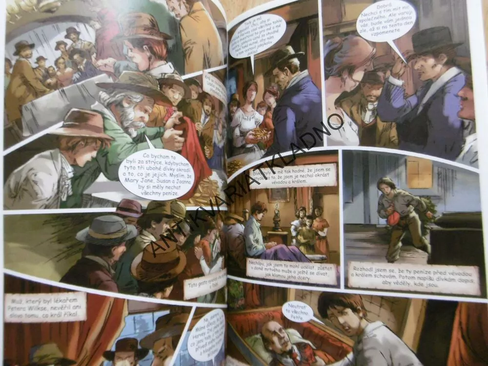 DOBRODRUŽSTVÍ HUCKLEBERRYHO FINNA, MARK TWAIN, KOMIKS, **an