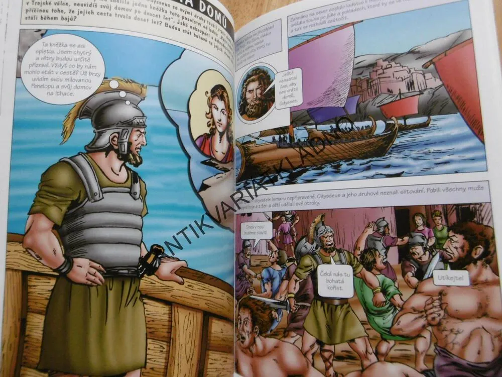 ŘECKÉ BÁJE A LEGENDY, HERAKLES, MEDÚZA, KYKLOP, MINOTAURUS, KOMIKS