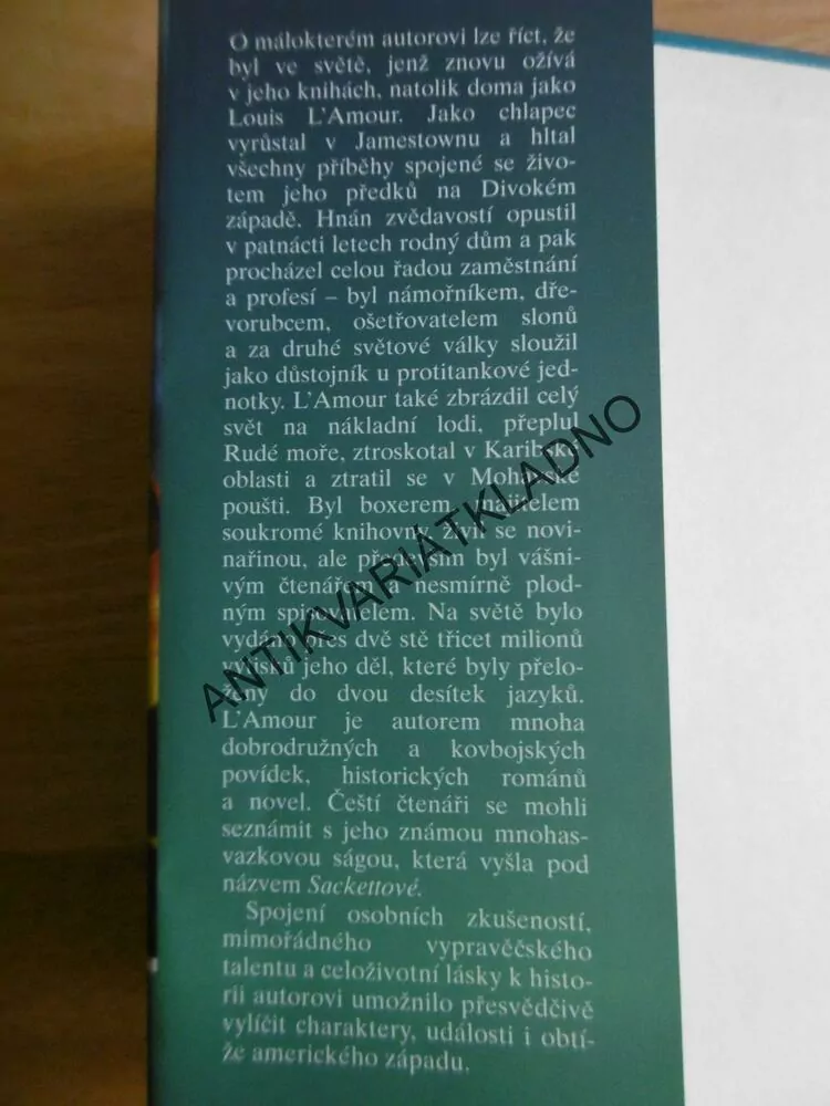 JAK SE DOBÝVAL DIVOKÝ ZÁPAD, LOUIS L´AMOUR, **an **an