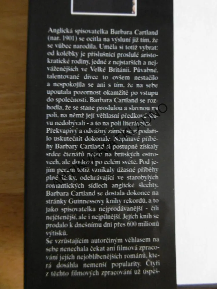 NEVĚSTA, BARBARA CARTLAND, CARTLANDOVÁ, **an