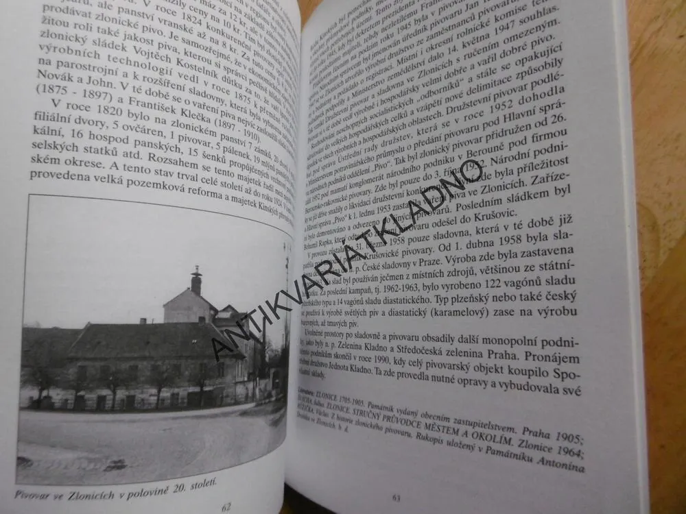 PIVOVARNICTVÍ NA KLADENSKU A SLÁNSKU, CL. CHALOUPKA, KLADNO,SLANÝ, **an