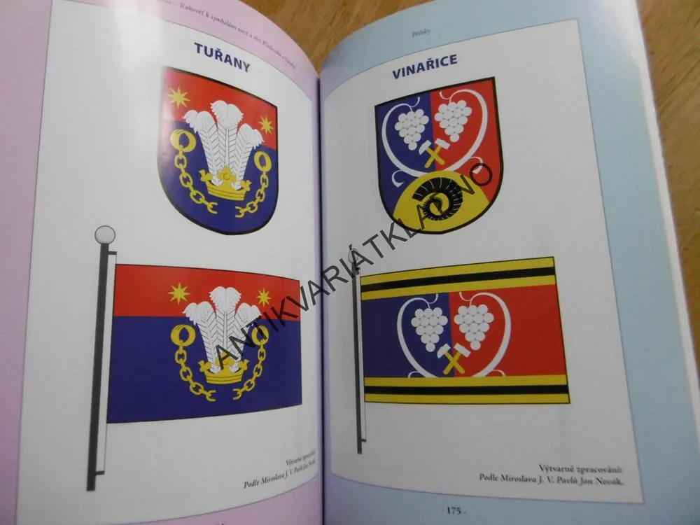 RUKOVĚŤ K SYMBOLŮM MĚST A OBCÍ KLADENSKA A SLÁNSKA, MIROSLAV OLIVIERUS, **an