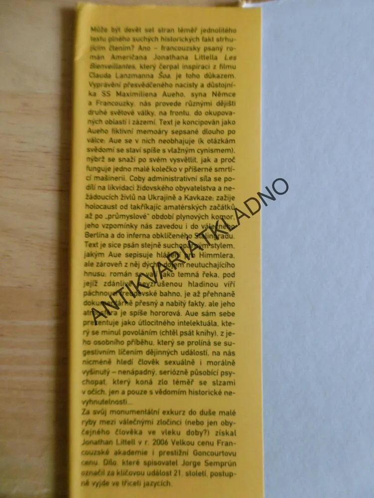 LASKAVÉ BOHYNĚ, JONATHAN LITTELL, **an