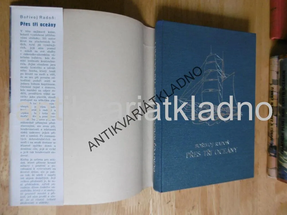 PŘES TŘI OCEÁNY, B.RADOŇ, FRANTIŠEK PROCHÁZKA,VČETNĚ PŮVODNÍHO PŘEBALU