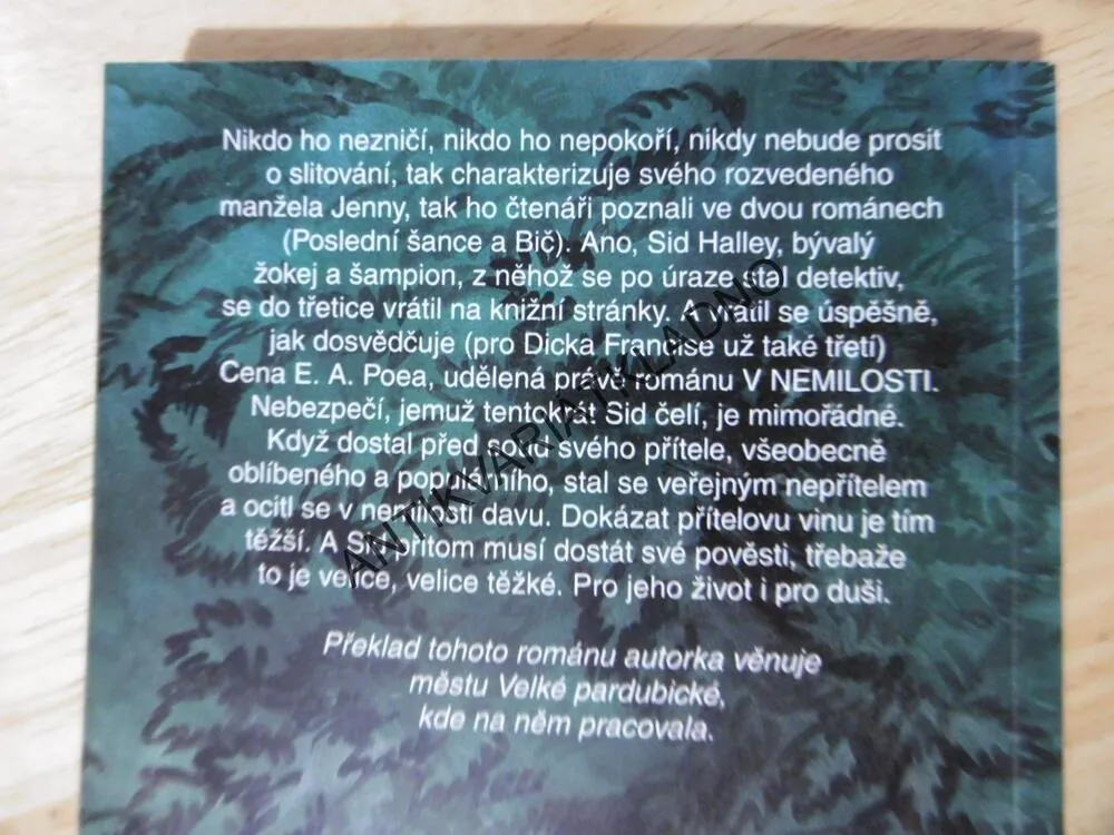 V NEMILOSTI, DICK FRANCIS, **an