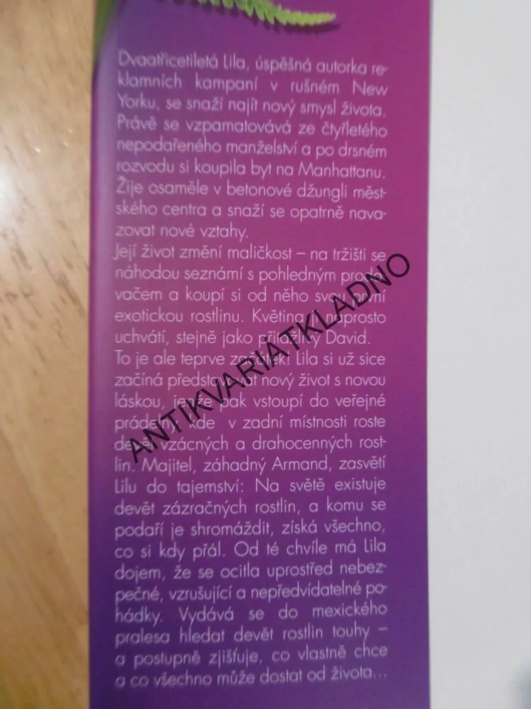 DEVĚT ROSTLIN TOUHY, MARGOT BERWINOVÁ, **an