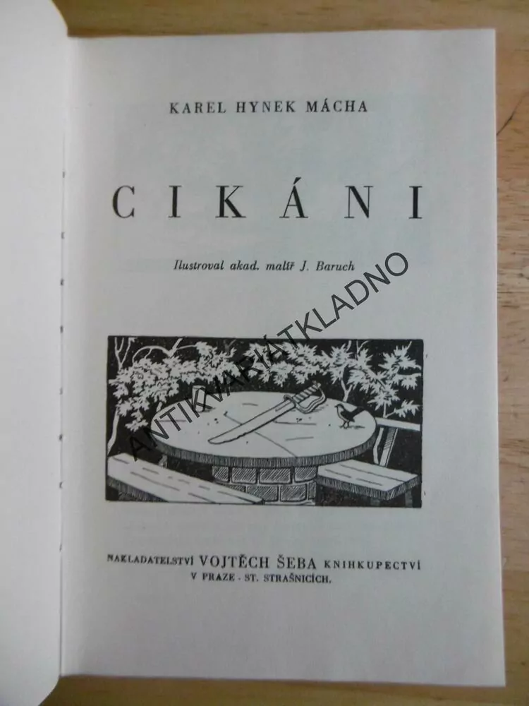 CIKÁNI, KAREL HYNEK MÁCHA, J. BARUCH,