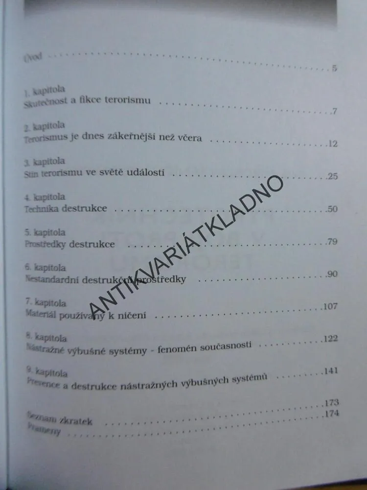 PYROTECHNIK V BOJI PROTI TERORISMU, JANÍČEK, DRAHOVZAL, **an