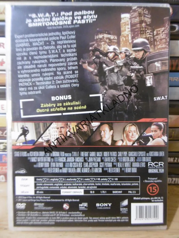 S.W.A.T. POD PALBOU, DVD FILM 