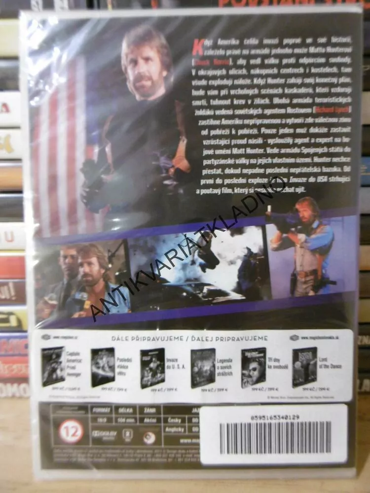 INVAZE DO USA, CHUCK NORRIS, DVD FILM