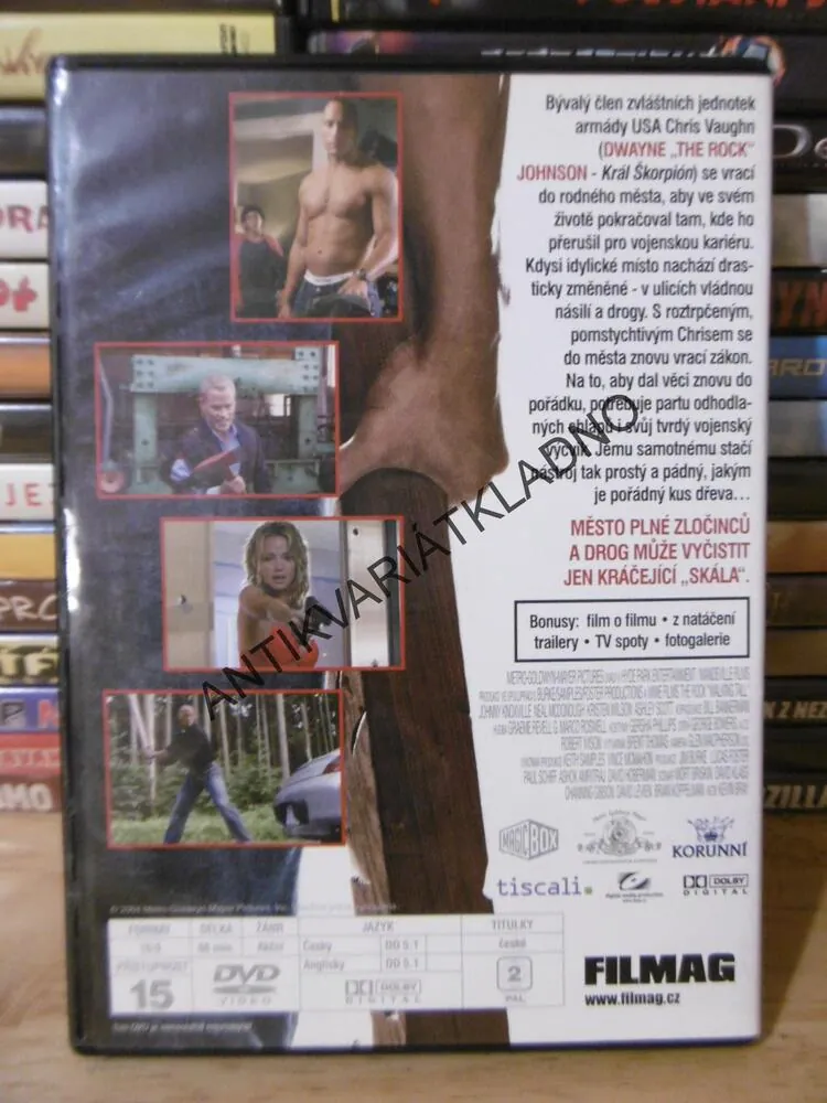 KRÁČEJÍCÍ SKÁLA, THE ROCK, DWAYNE JOHNSON, DVD FILM