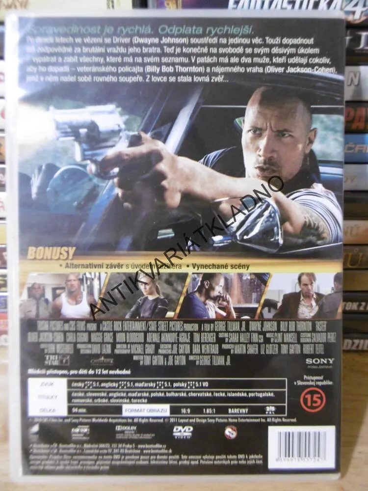 RYCHLEJŠÍ, THE ROCK, DWAYNE JOHNSON, DVD FILM
