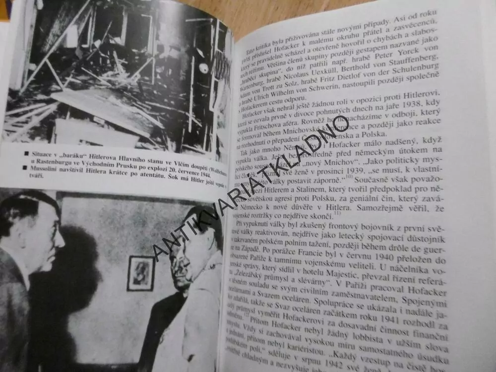 ATENTÁT NA HITLERA, MUŽI 20. ČERVENCE, KELMPERER, SYRING, ZITELMAN, **an