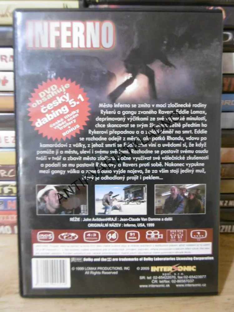 INFERNO, DVD FILM 