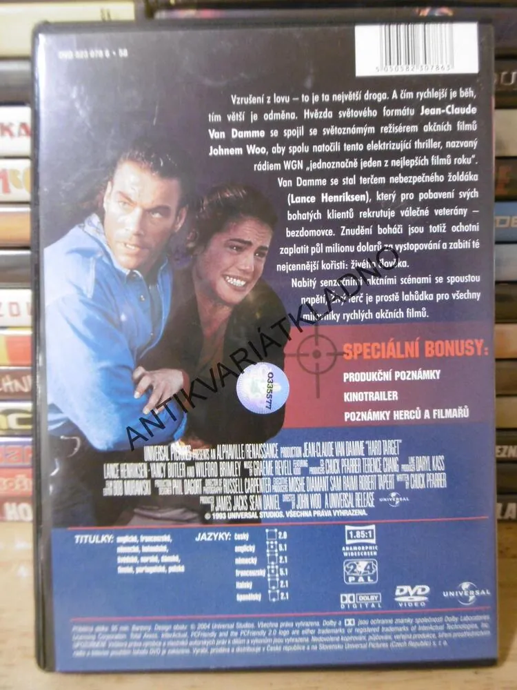ŽIVÝ TERČ, DVD FILM 
