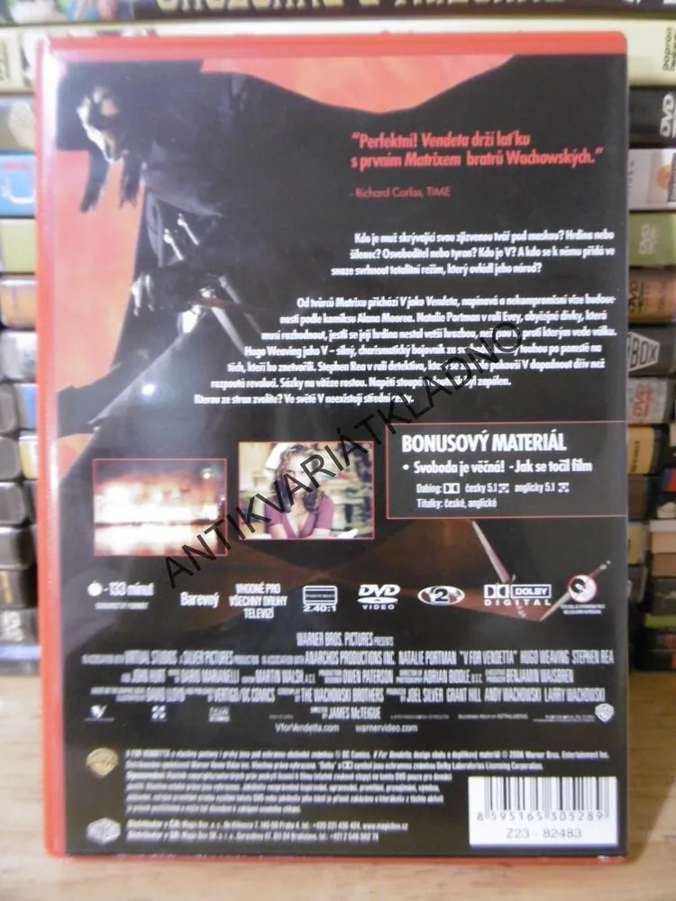 V JAKO VENDETA, DVD FILM