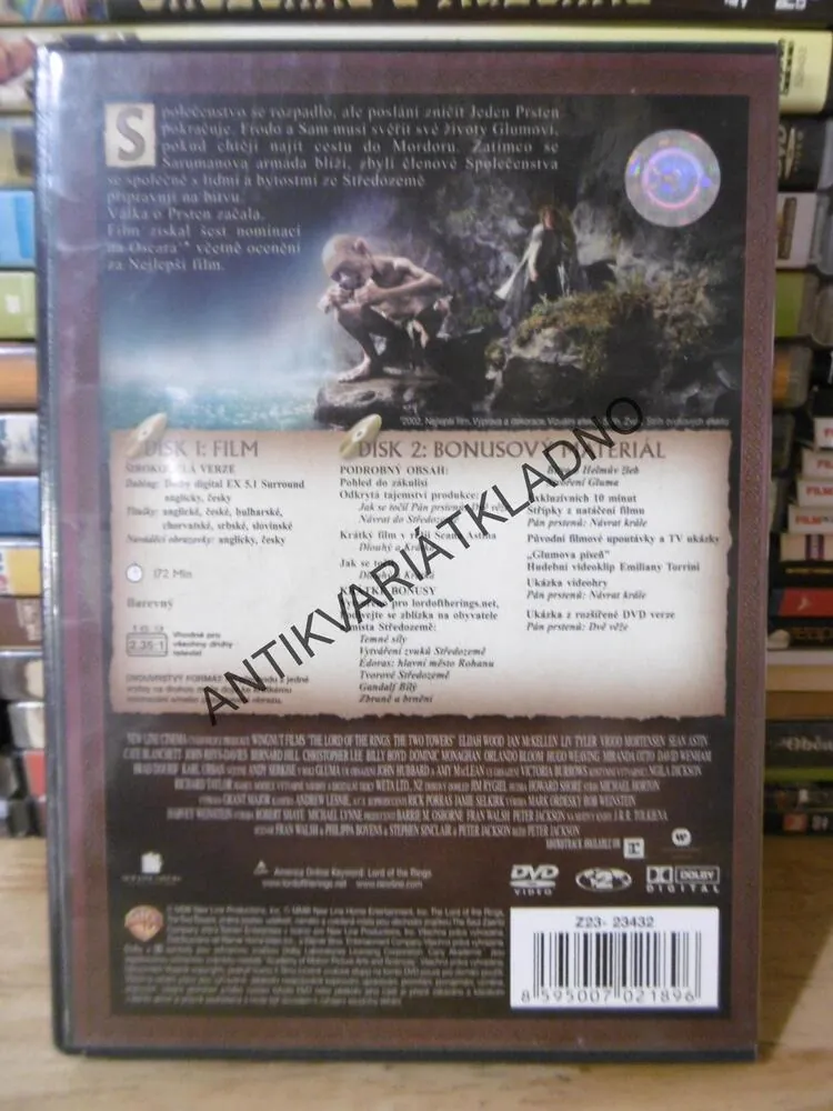 PÁN PRSTENŮ, DVĚ VĚŽE, DVD FILM