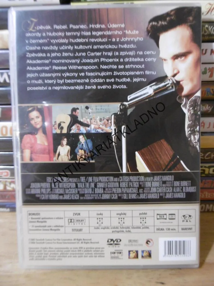 WALK THE LINE, LÁSKA SPALUJE, DVD FILM