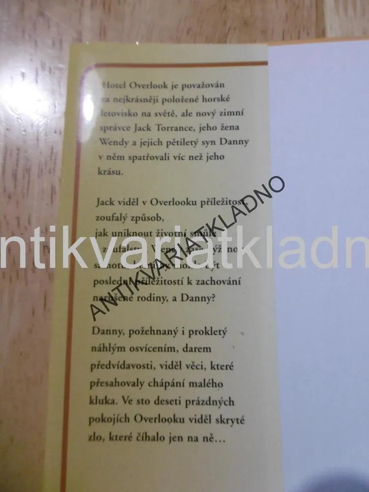 OSVÍCENÍ, STEPHEN KING,