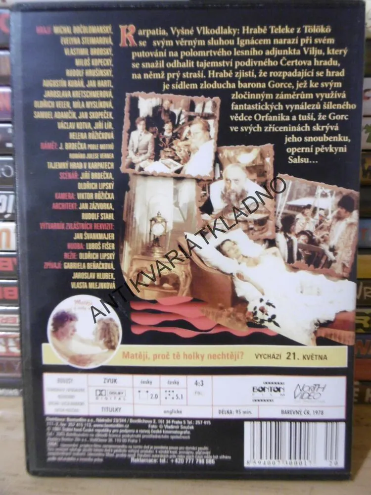 TAJEMSTVÍ HRADU V KARPATECH, DVD FILM