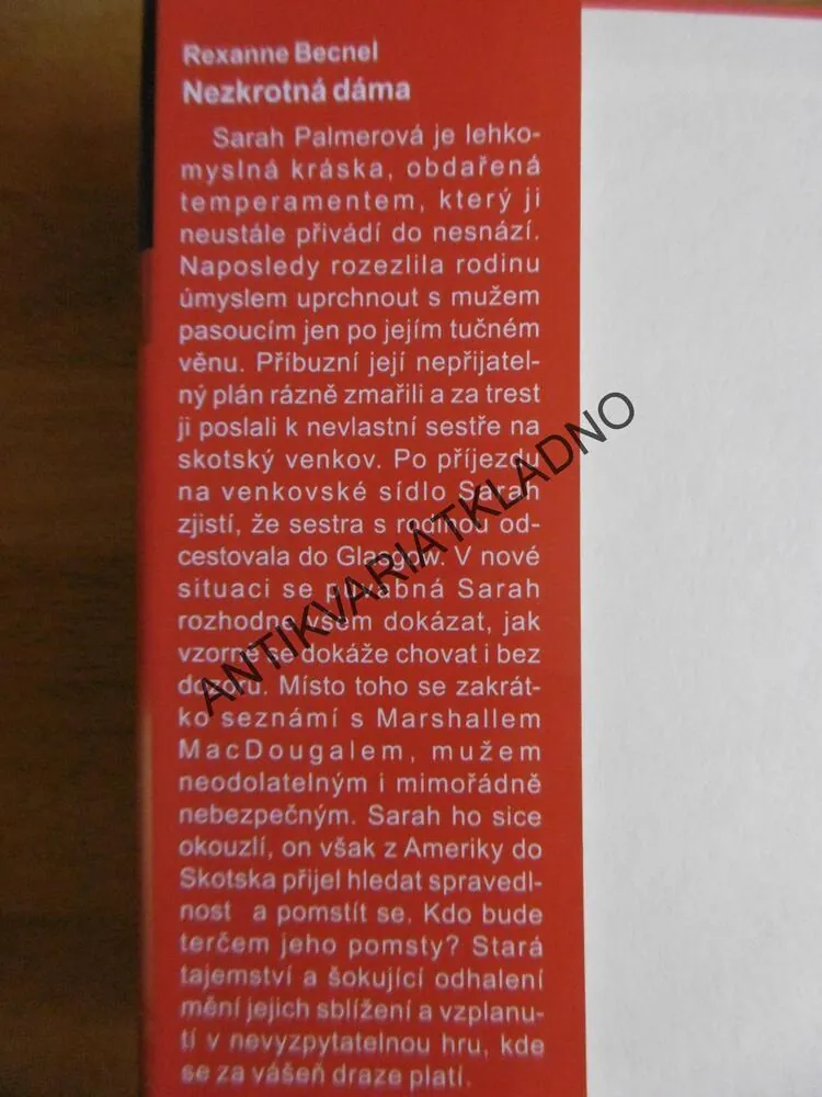 NEZKROTNÁ DÁMA, REXANNE BECNEL, **an