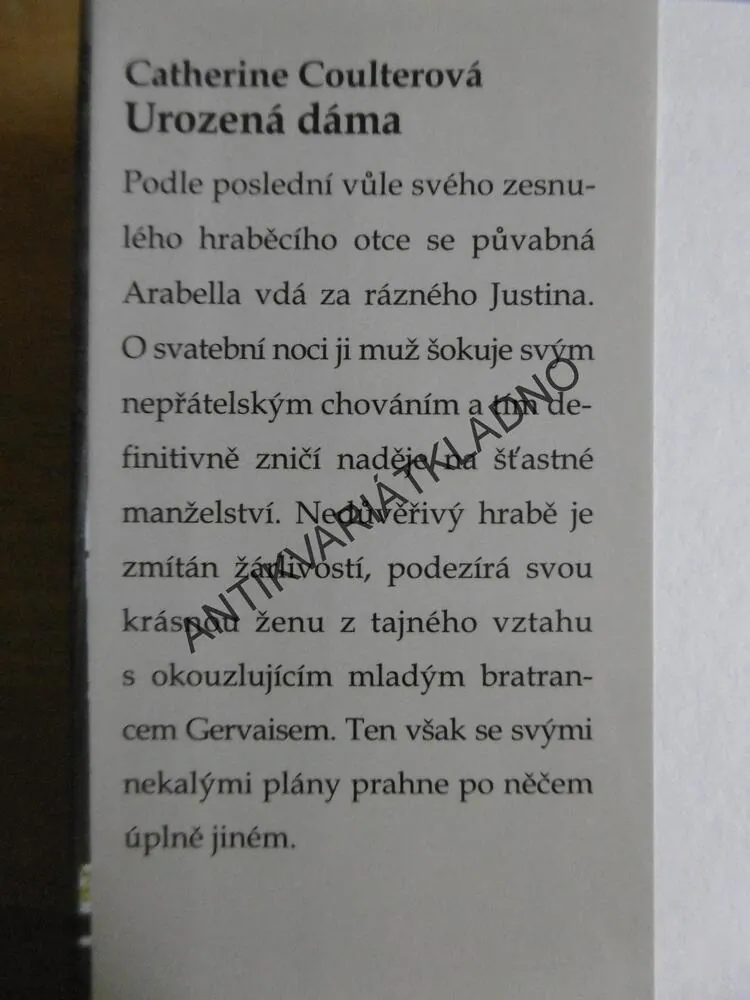 UROZENÁ DÁMA, CATHERINE COULTER, Coulterová, **an