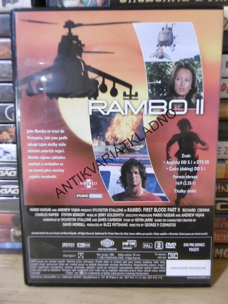 RAMBO II, DVD FILM 