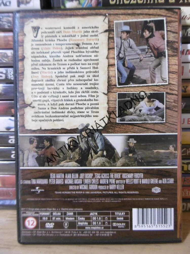 ZA ŘEKOU TEXAS, DVD FILM 