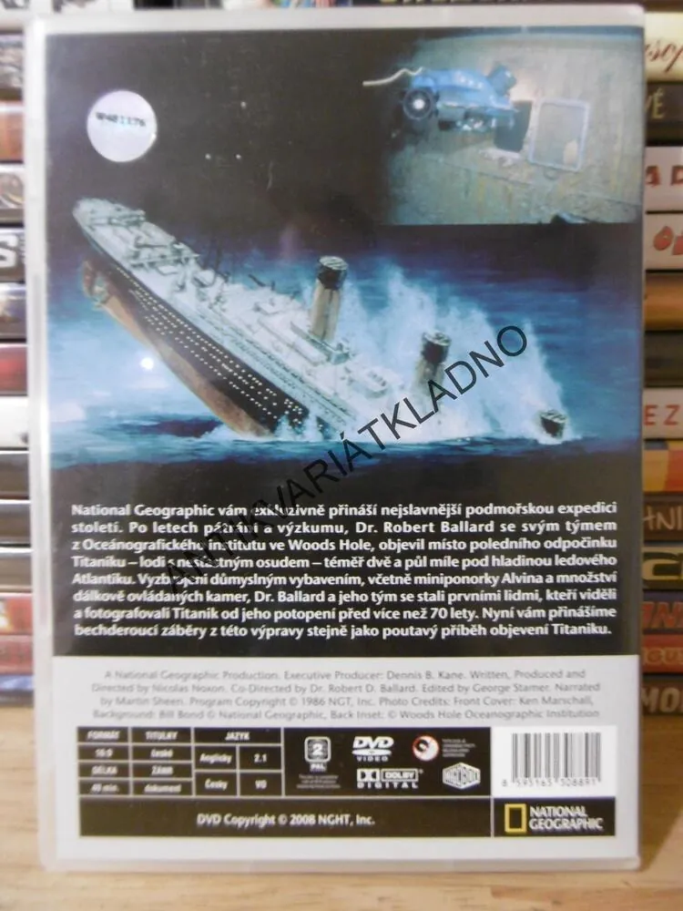 TAJEMSTVÍ TITANIKU, DVD FILM 