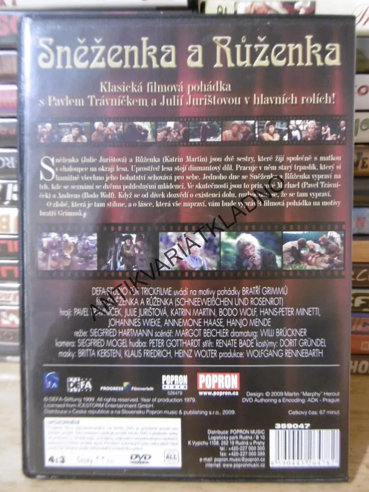 SNĚŽENKA A RŮŽENKA, DVD FILM