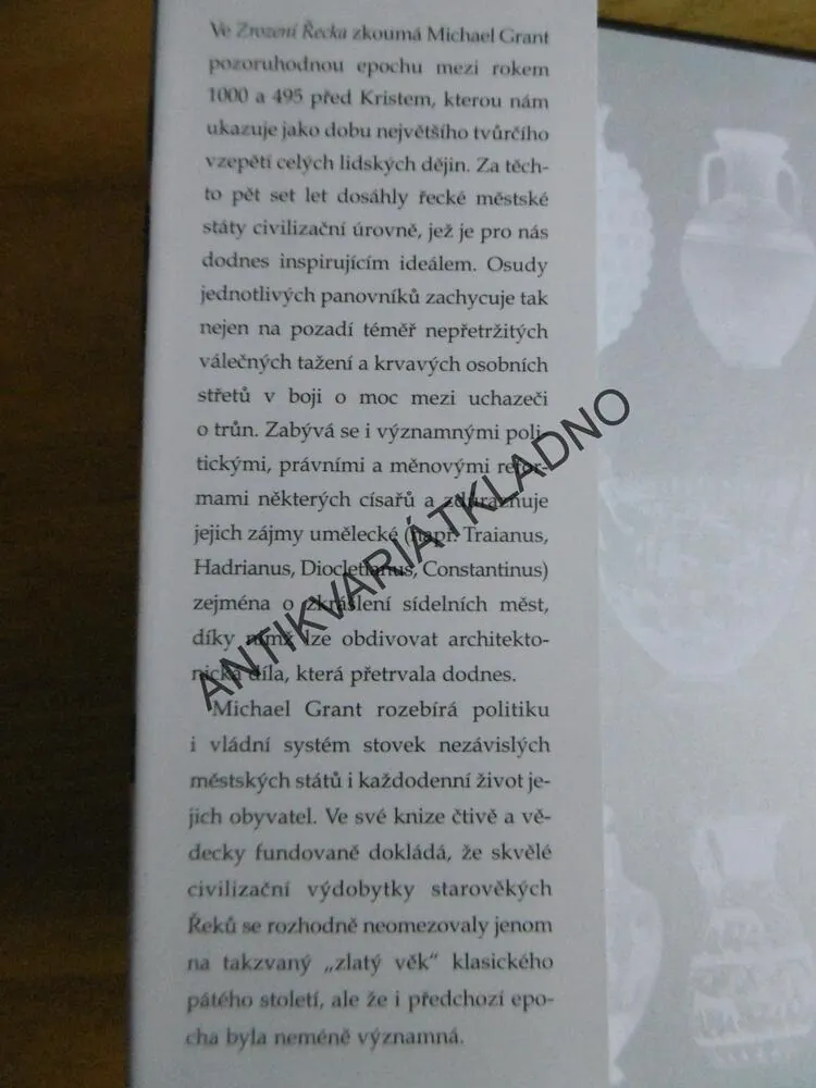 ZROZENÍ ŘECKA, MICHAEL GRANT, ŘECKO,