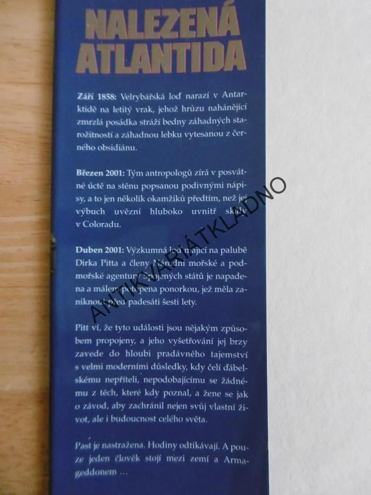 NALEZENÁ ATLANTIDA, CLIVE CUSSLER, **an