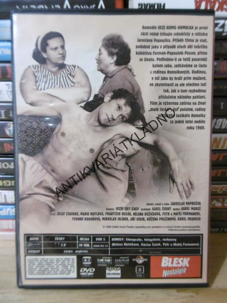 ECCE HOMO HOMOLKA, DVD FILM
