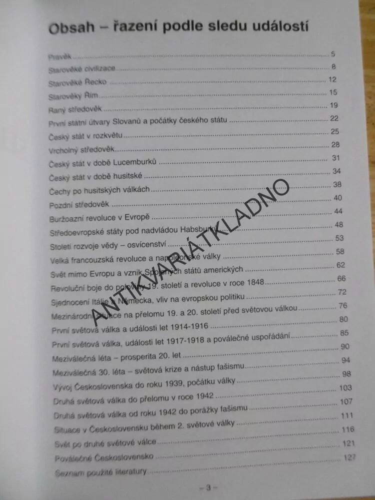 DĚJINY STRUČNÝ PŘEHLED, ALICE SEIFERTOVÁ, **an