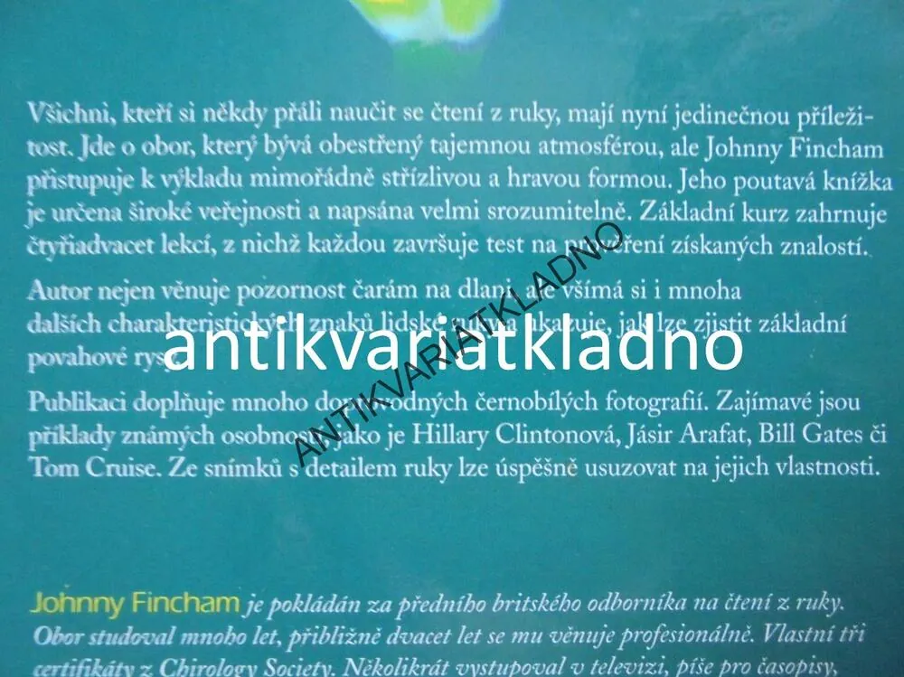 OSUD V DLANI, ČTENÍ Z RUKY, JOHNNY FINCHAM, **an