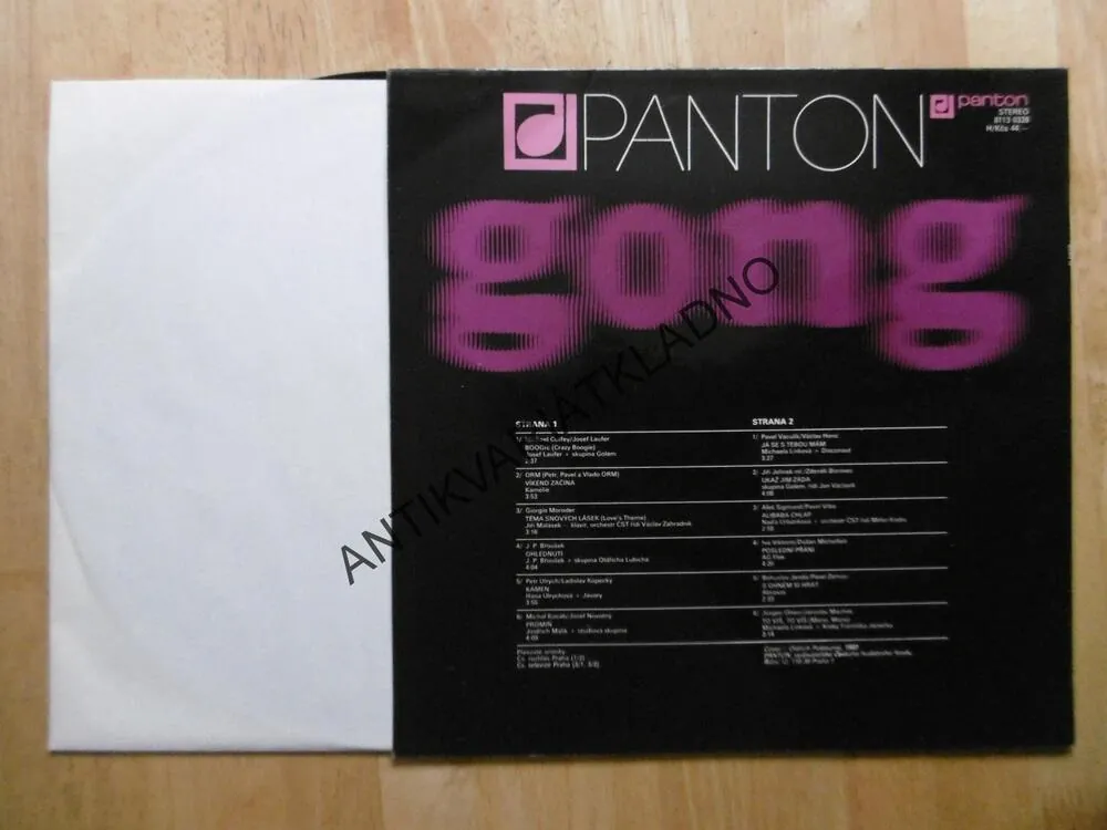 PANTON GONG 10., LAUFER, OR, KAMELIE, ULRYCH, KOCÁB, AJ.