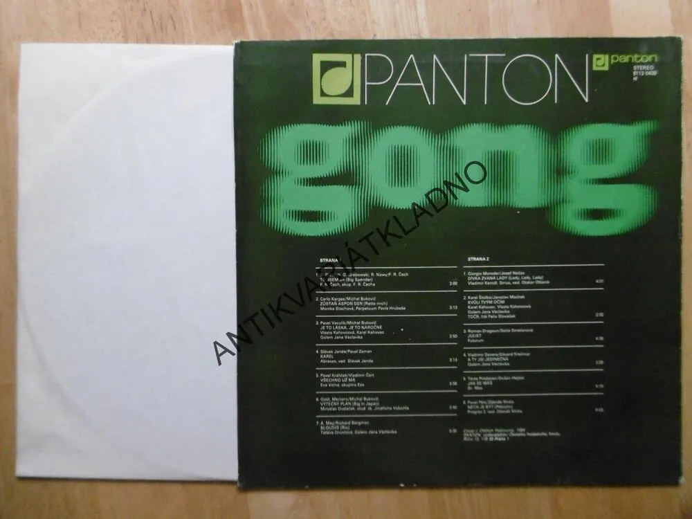 PANTON GONG 11., F.R. ČECH, ABRAXAS, PROGRES 2, KAHOVCOVÁ AJ.