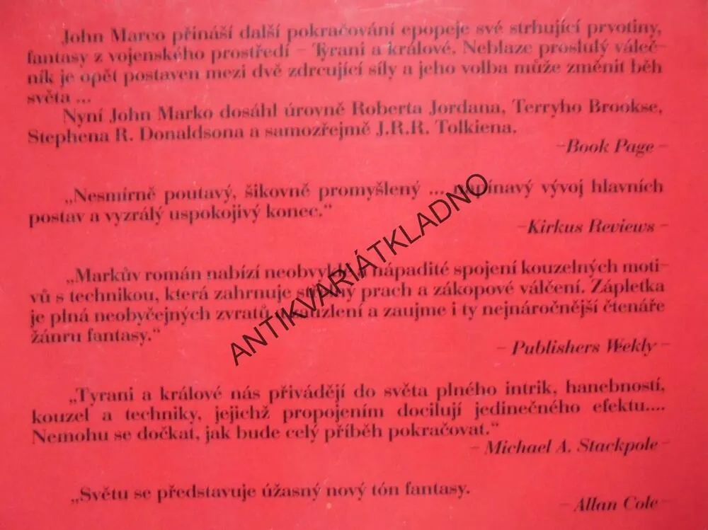 TYRANI A KRÁLOVÉ, BITVA KRÁLŮ, JOHN MARCO