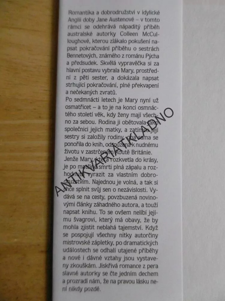 BOUŘLIVÉ VODY, COLLEEN MCCULLOUGHOVÁ, **an