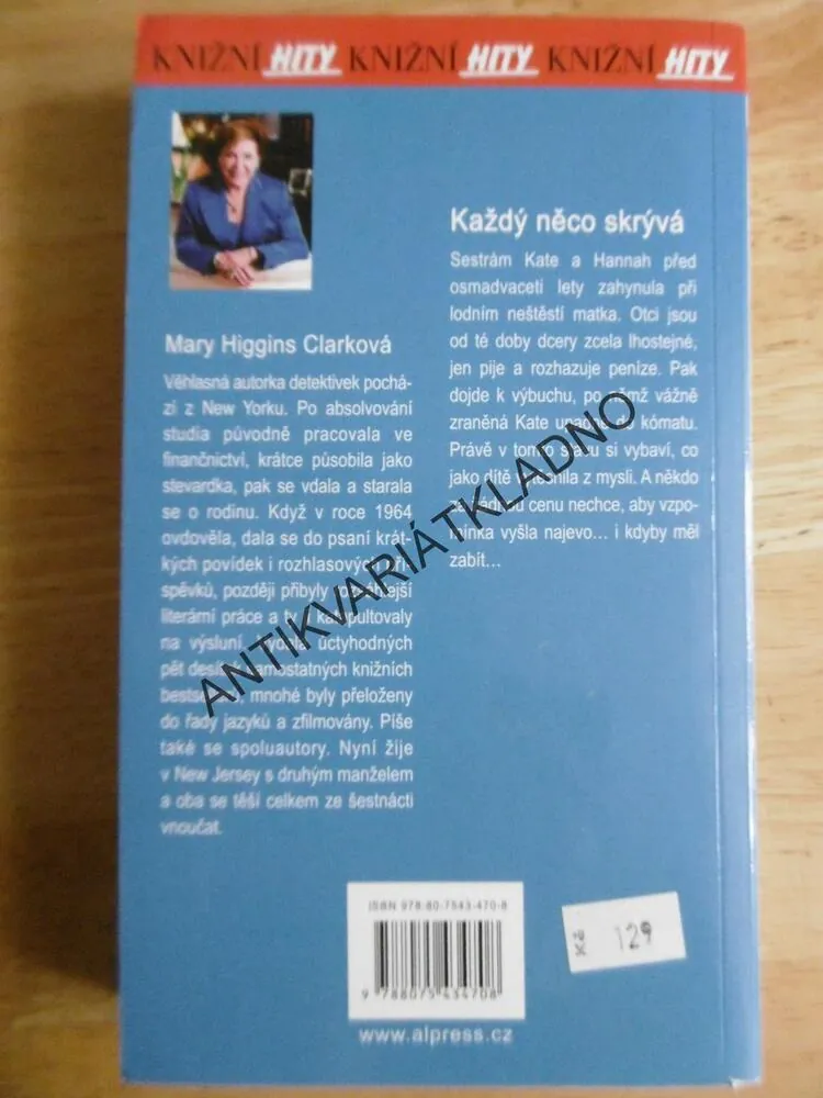 KAŽDÝ NĚCO SKRÝVÁ, MARY HIGGINS CLARKOVÁ, **an