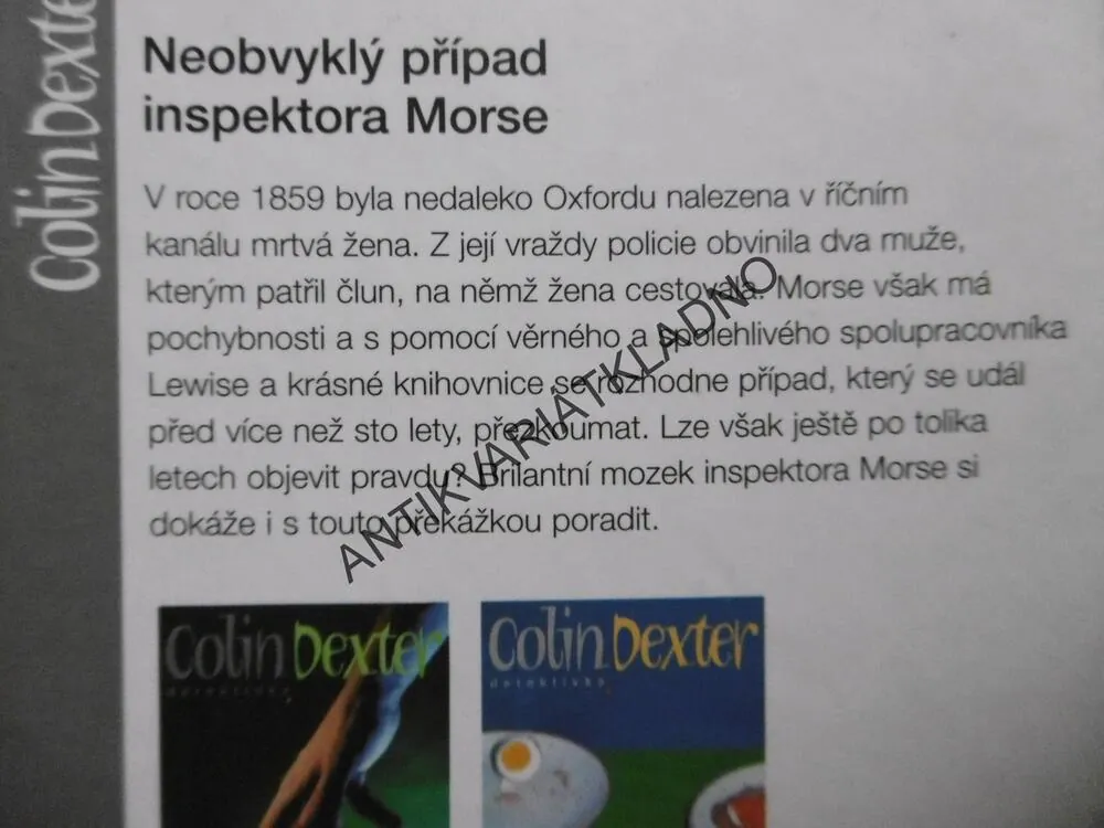 MRTVÁ Z OXFORDSKÉHO KANÁLU, PŘÍPAD INSPEKTORA MORSE,COLIN DEXTER, **an