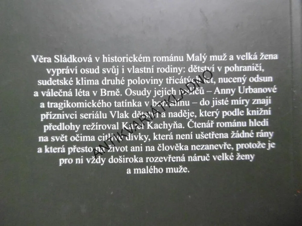 MALÝ MUŽ A VELKÁ ŽENA ANEB VLAK DĚTSTVÍ A NADĚJE, VĚRA SLÁDKOVÁ, **an