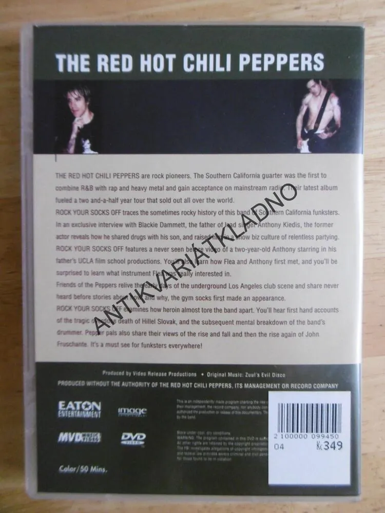 THE RED HOT CHILI PEPPERS, ROCK YOUR SOCKS OFF, DVD HUDBA