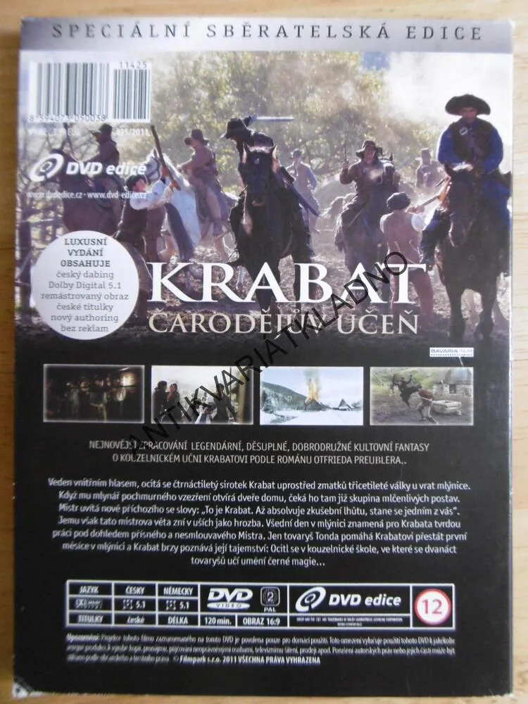KRABAT, ČARODĚJŮV UČEŇ, DVD FILM 