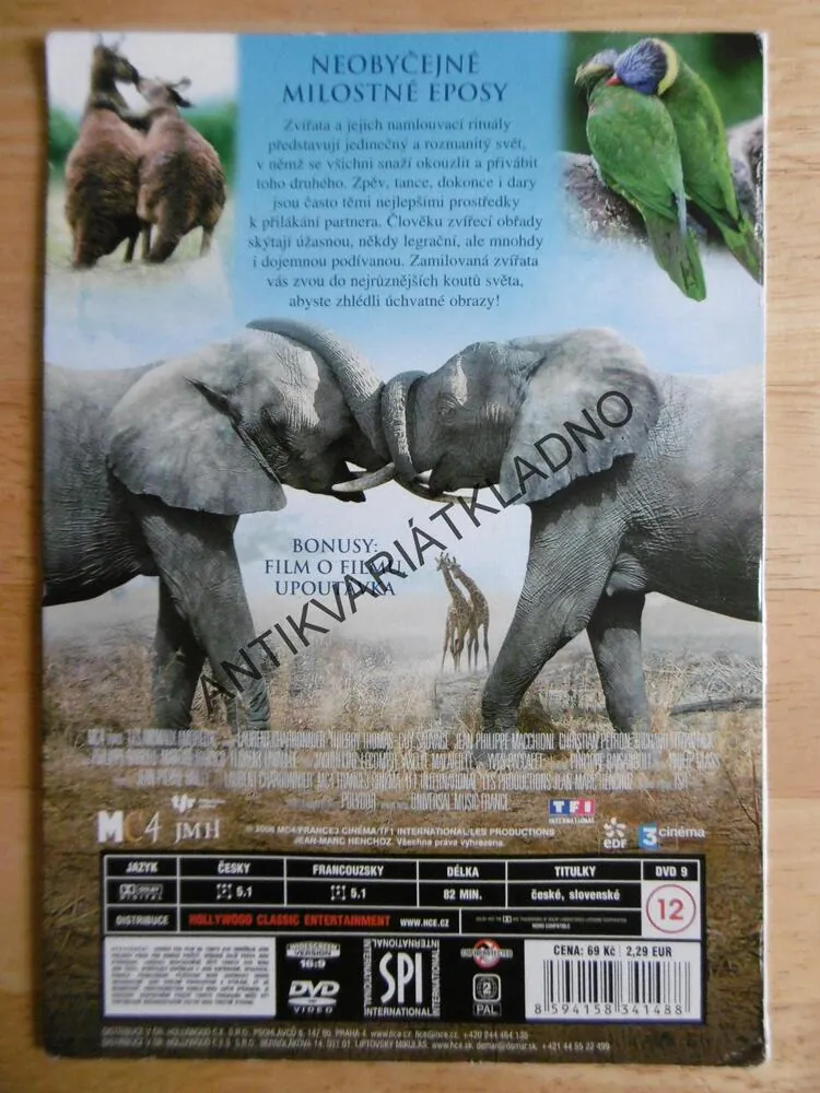 ZAMILOVANÁ ZVÍŘATA, DVD FILM DOKUMENT