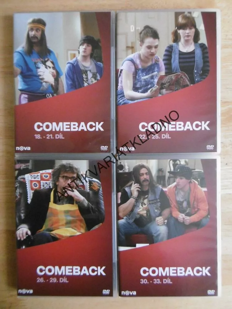COMEBACK, DRUHÁ SÉRIE 21-33.DÍL, 4 DVD FILM SERIÁL ČR