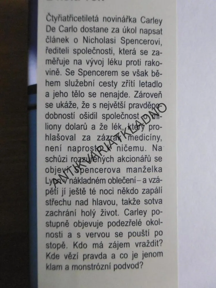 KDO MUSÍ JÍT Z KOLA VEN, MARY HIGGINS CLARKOVÁ, **an