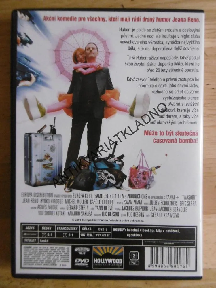 WASABI, JEAN RENO, DVD FILM