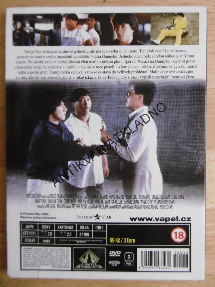 SRDCE DRAKA, JACKIE CHAN, DVD FILM,