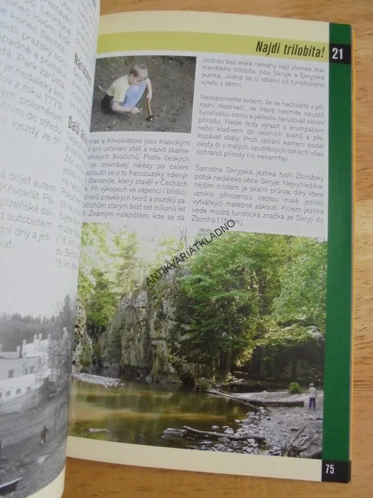 OUTDOOR, PRŮVODCE, KŘIVOKLÁTSKO, ČESKÝ KRAS, CYKLISTIKA, TURISTIKA, **an